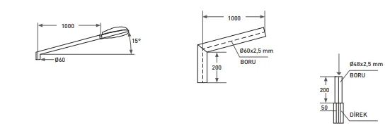 AD1 POLİGONAL DİREK KONSOLU
